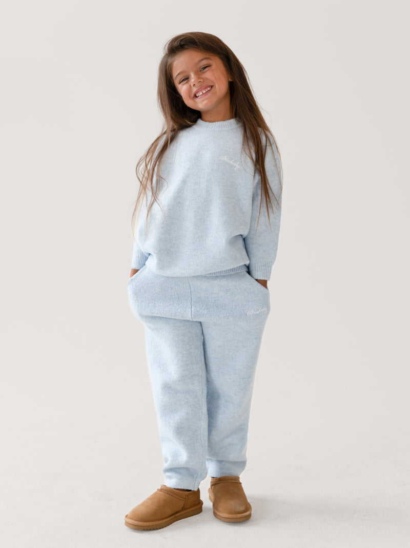 Mini Knitted Sweater - Baby Blue
