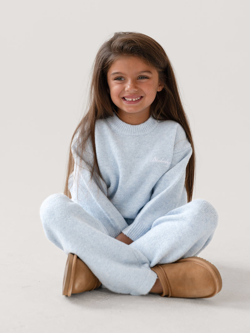 Mini Knitted Sweater - Baby Blue