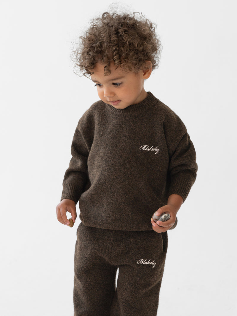 Mini Knitted Sweater - Chocolate Brown
