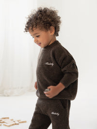 Mini Knitted Sweater - Chocolate Brown