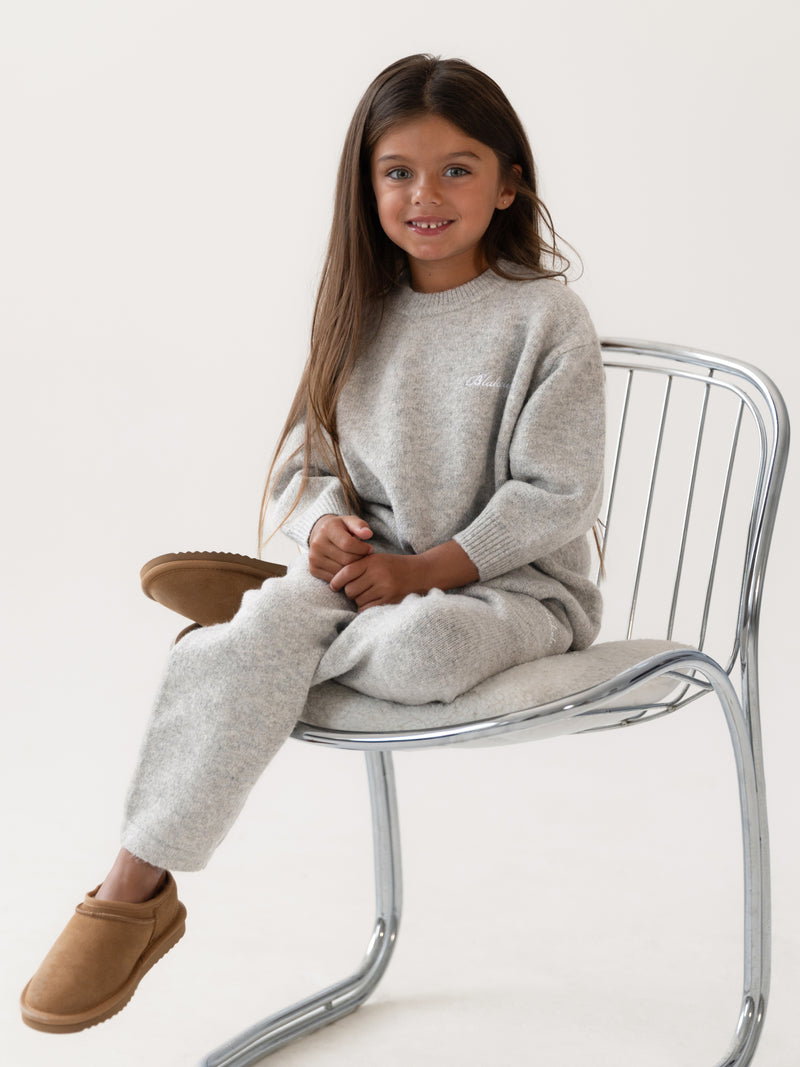 Mini Knitted Sweater - Marl Grey