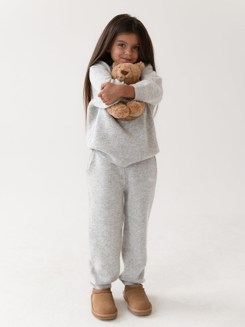 Mini Knitted Sweater - Marl Grey