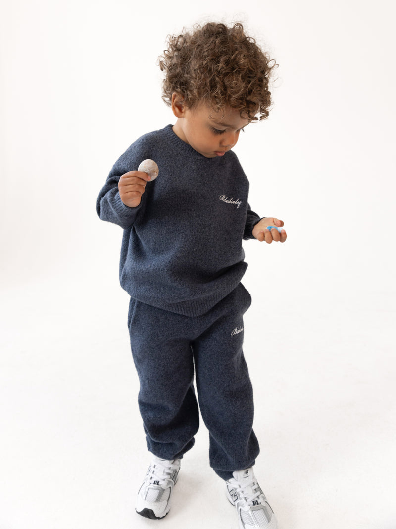 Mini Knitted Sweater- True Navy