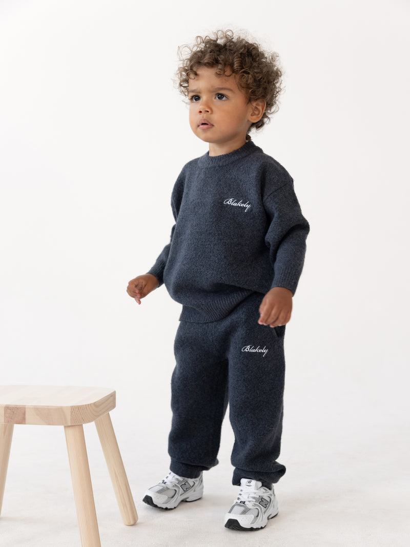 Mini Knitted Sweater- True Navy