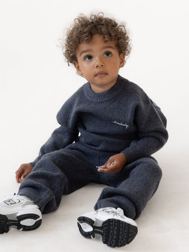 Mini Knitted Sweater- True Navy