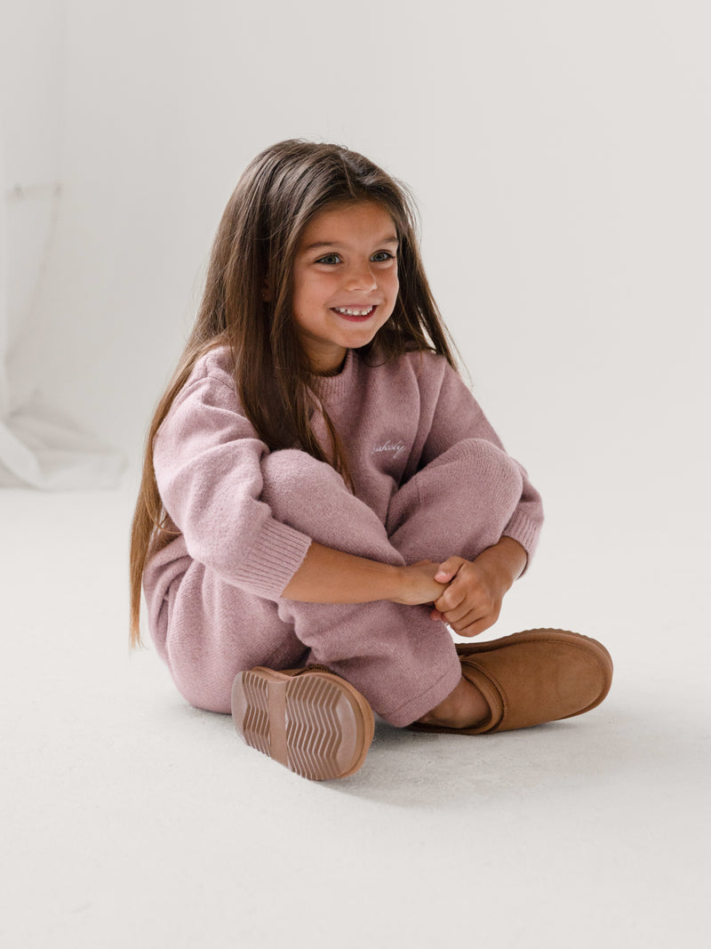 Mini Knitted Sweater - Dusty Pink