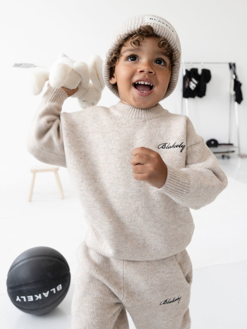 Mini Knitted Sweater - Toasted Taupe