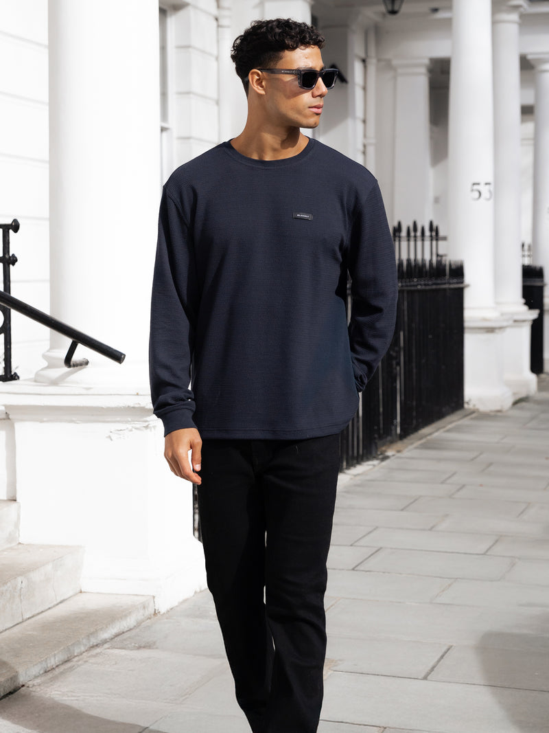 Keston Long Sleeve Top - True Navy