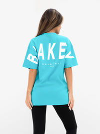 Isabel Oversized T-Shirt - Aqua