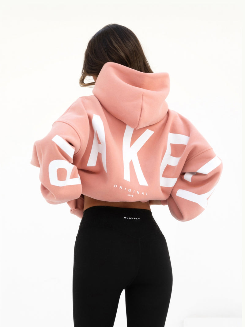 Isabel Oversized Hoodie - Peach Pink