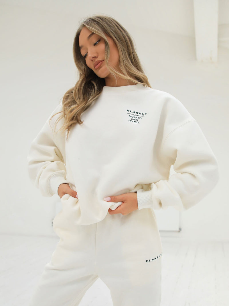 Monaco Oversized Sweater - Ivory