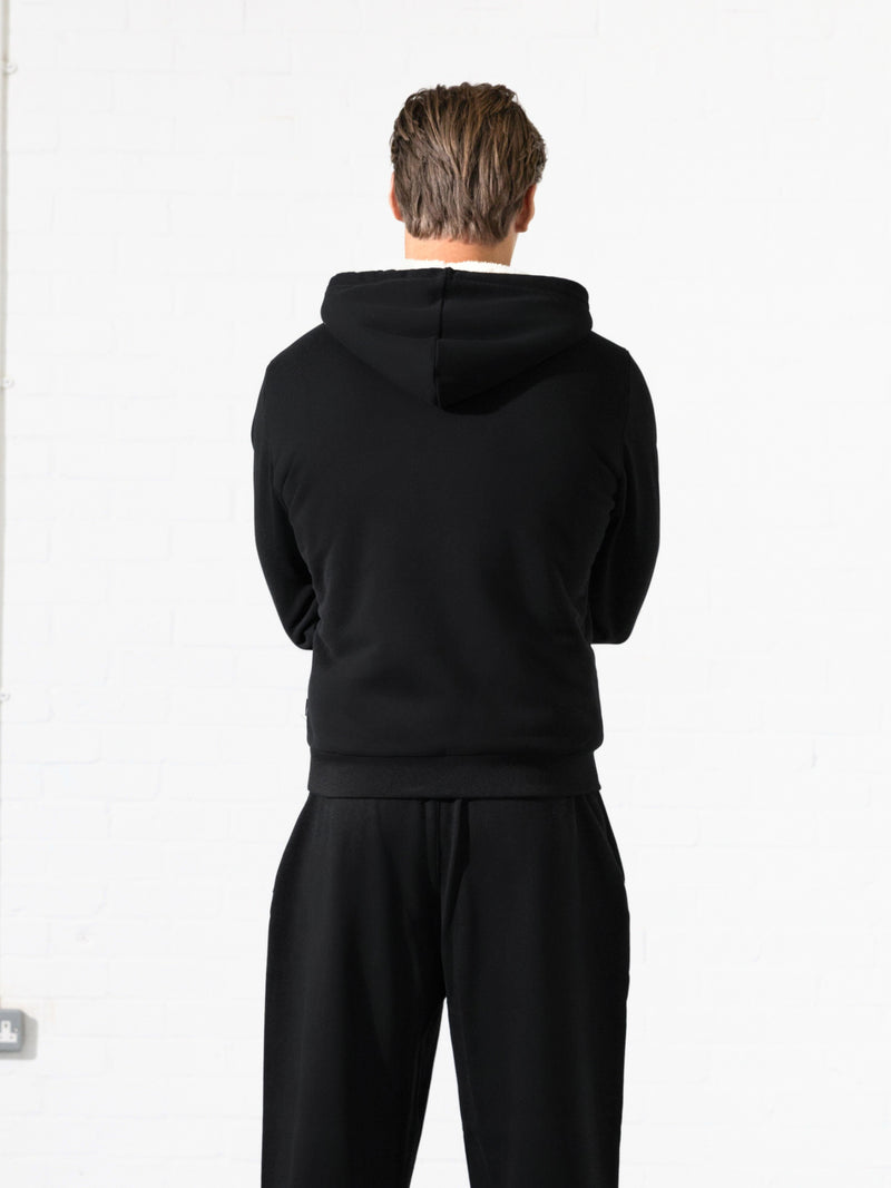 Heritage Zip Up Hoodie - Black