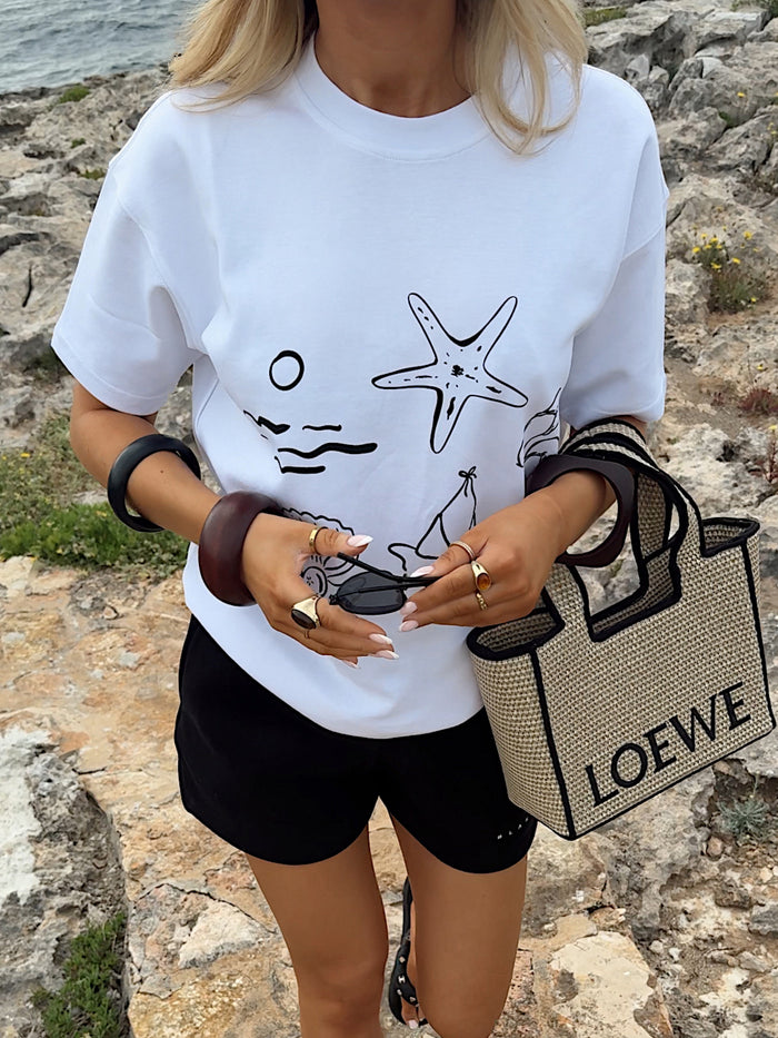 Mira Oversized T-Shirt - White