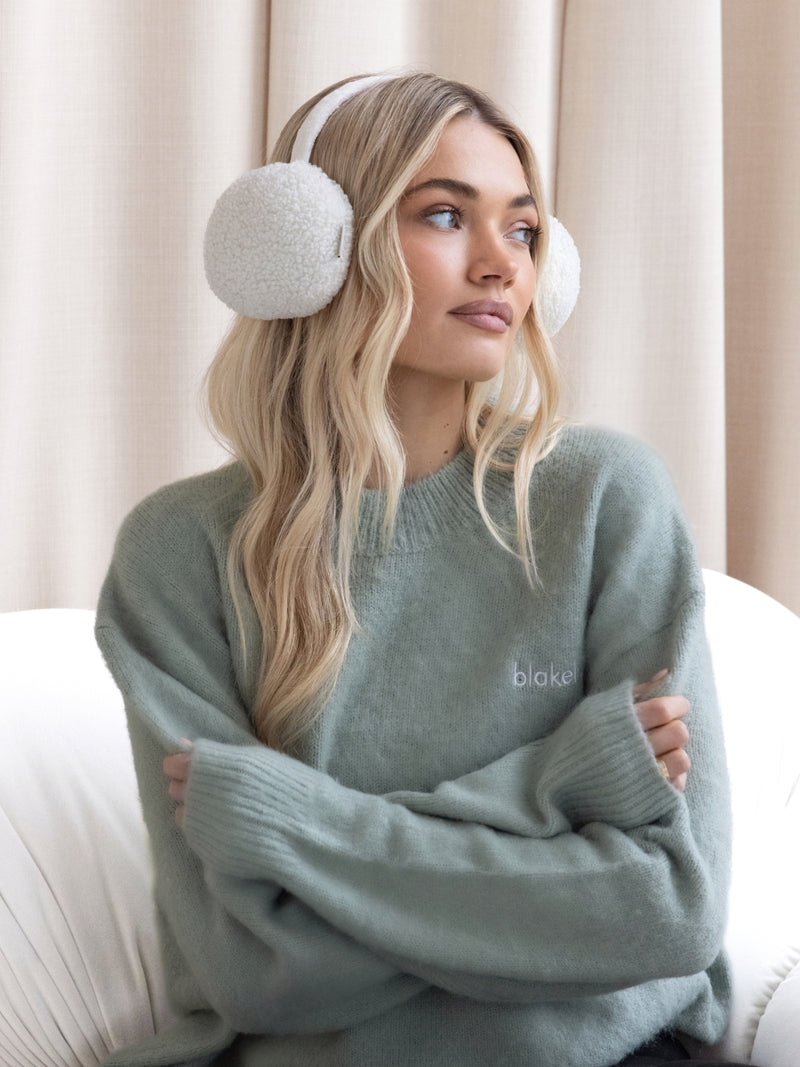 Marley Oversized Knitted Sweater - Soft Sage