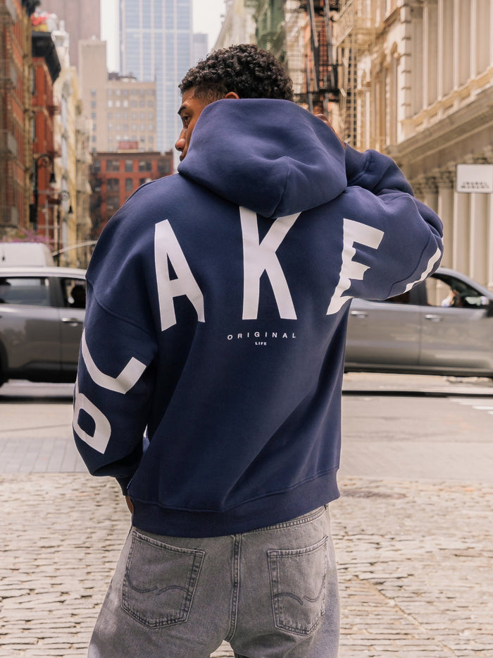 Idris Oversized Hoodie - True Navy