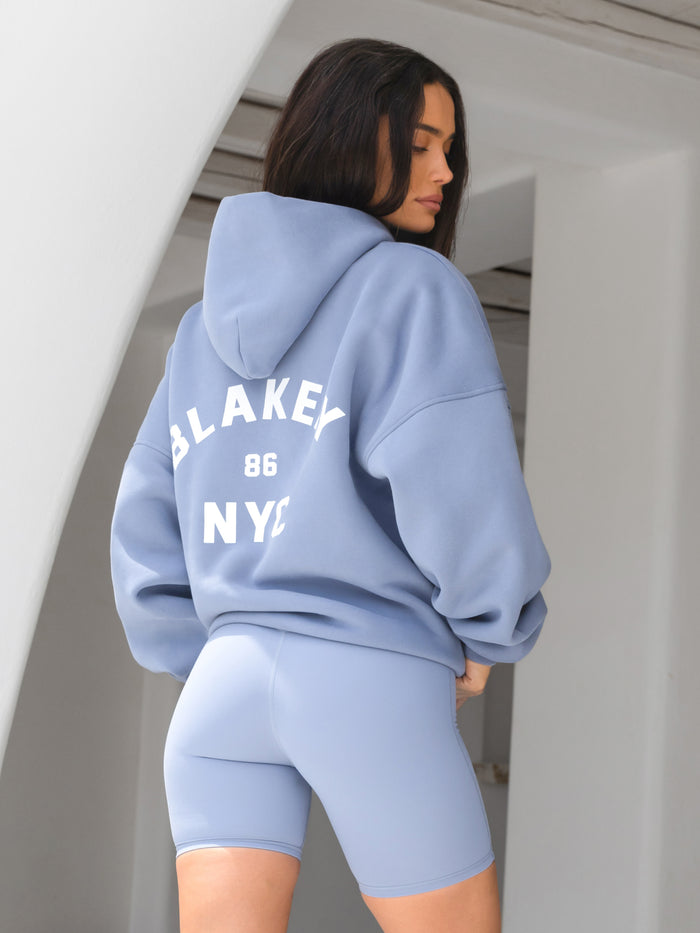 NYC Oversized Hoodie - Cloudy Blue