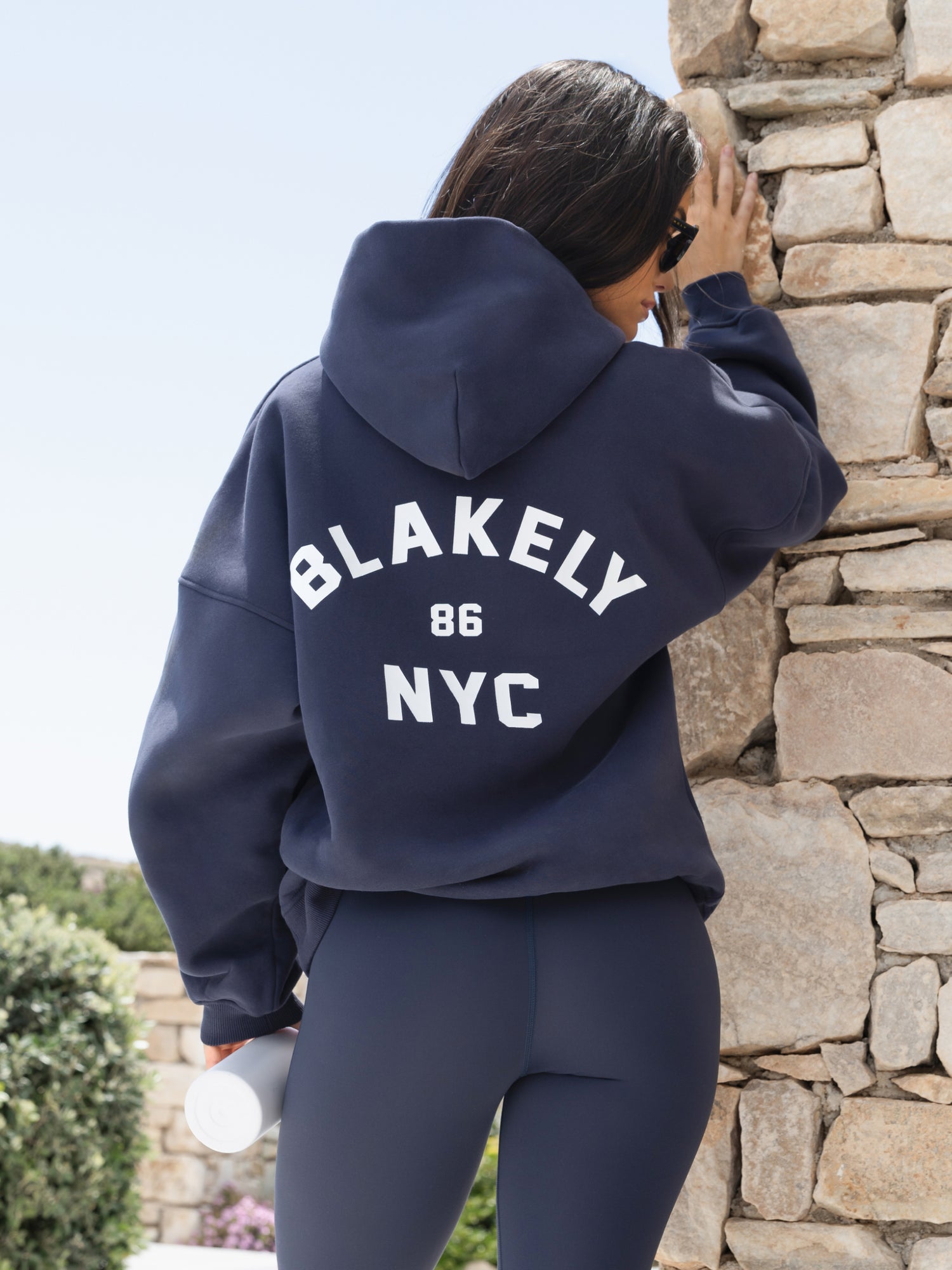Buy Blakely Womens True Navy NYC Oversized Hoodie | Free delivery