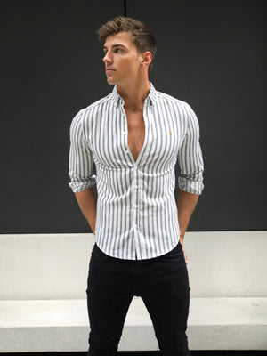 Savona Stripe Shirt - White