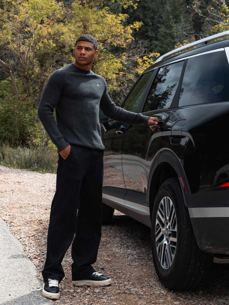 Olton Knit Sweater - Charcoal