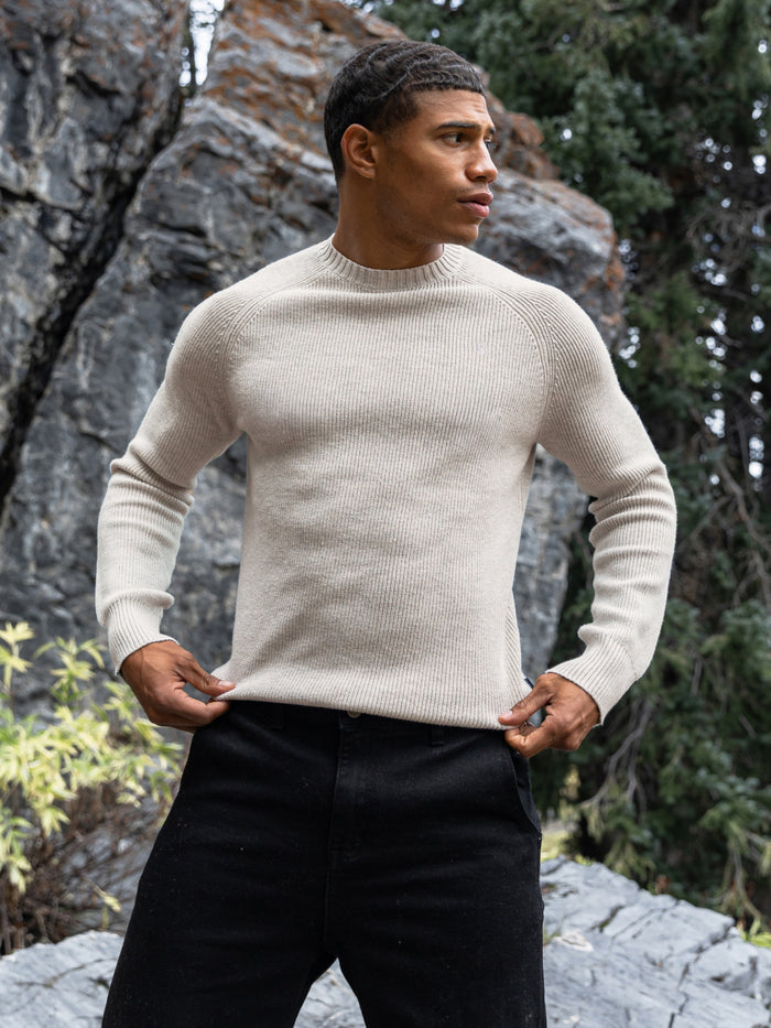 Olton Anchor Knit Sweater - Chalk