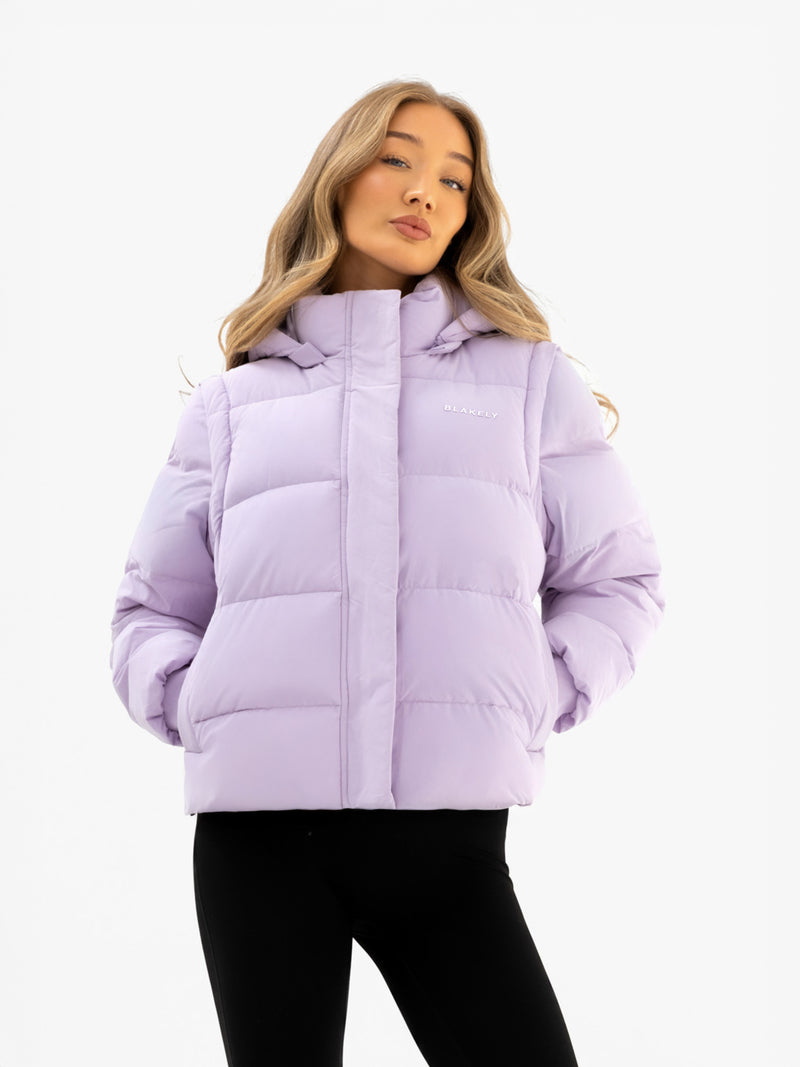 Multiway Puffer Coat 2 - Purple