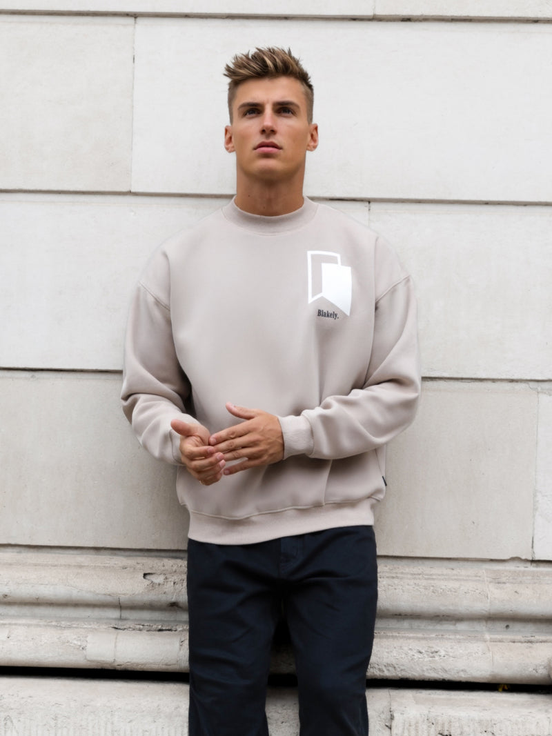 Revolve Relaxed Sweater - Tan