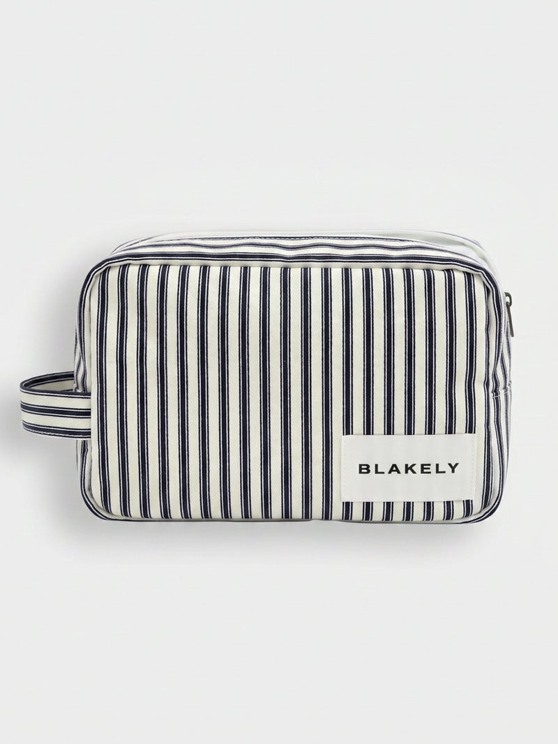 Lou Stripe Travel Bag - Dark Navy