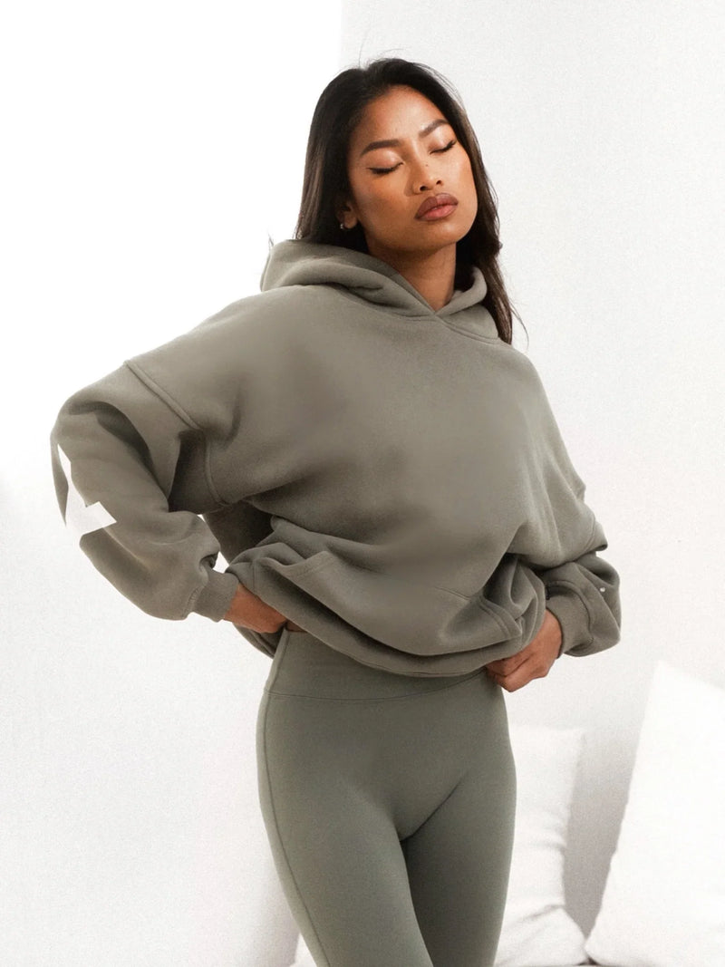 Buy Blakely Safari Green Isabel Oversized Hoodie | Free delivery Buy Blakely Safari Green Isabel Oversized Hoodie | Free delivery