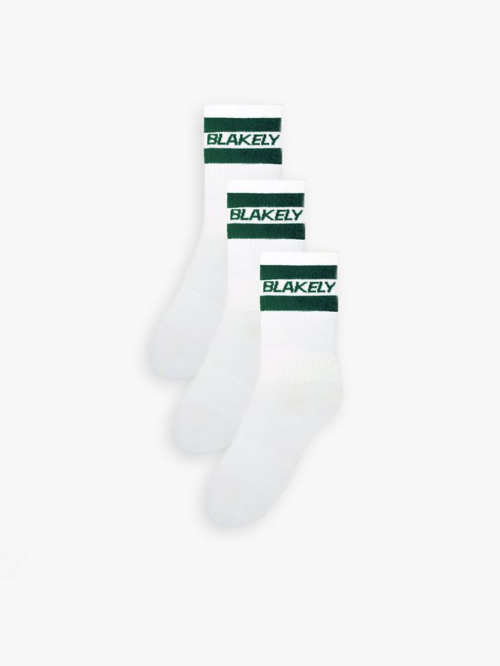 Signature Socks 3 Pack - Green