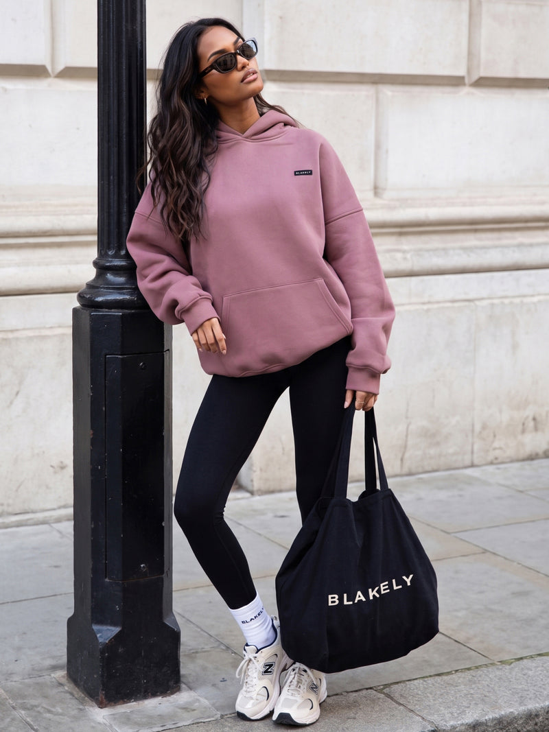 Olivia Oversized Hoodie - Dusty Pink