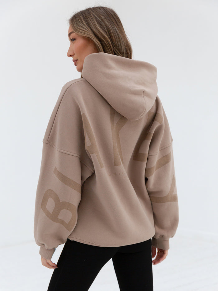 Tonal Isabel Oversized Hoodie - Tan