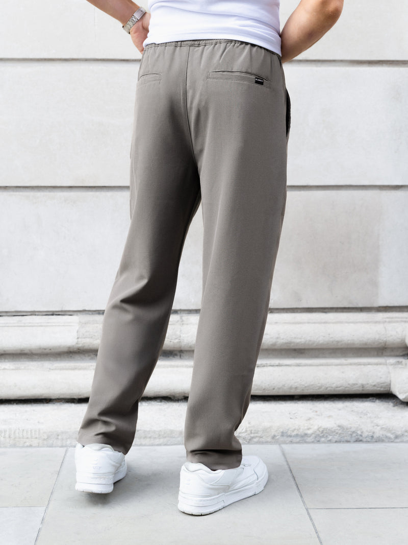 Anston Stretch Chinos - Warm Grey