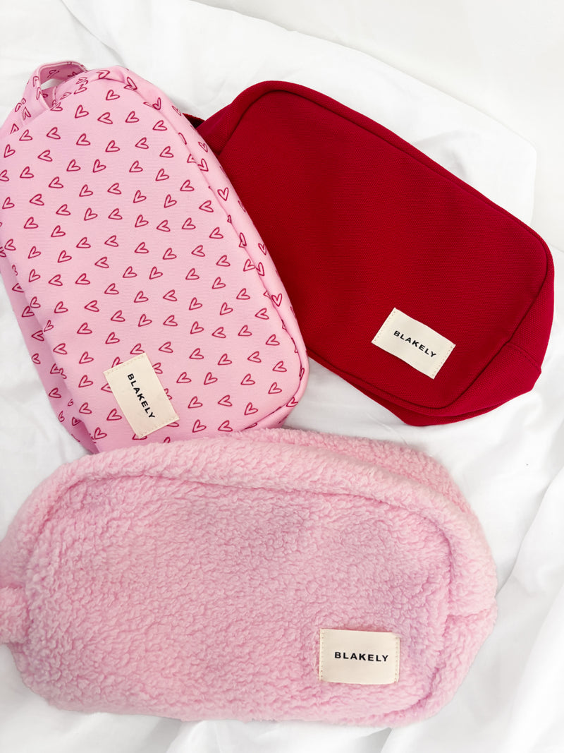 Rosie Makeup Bag - Red