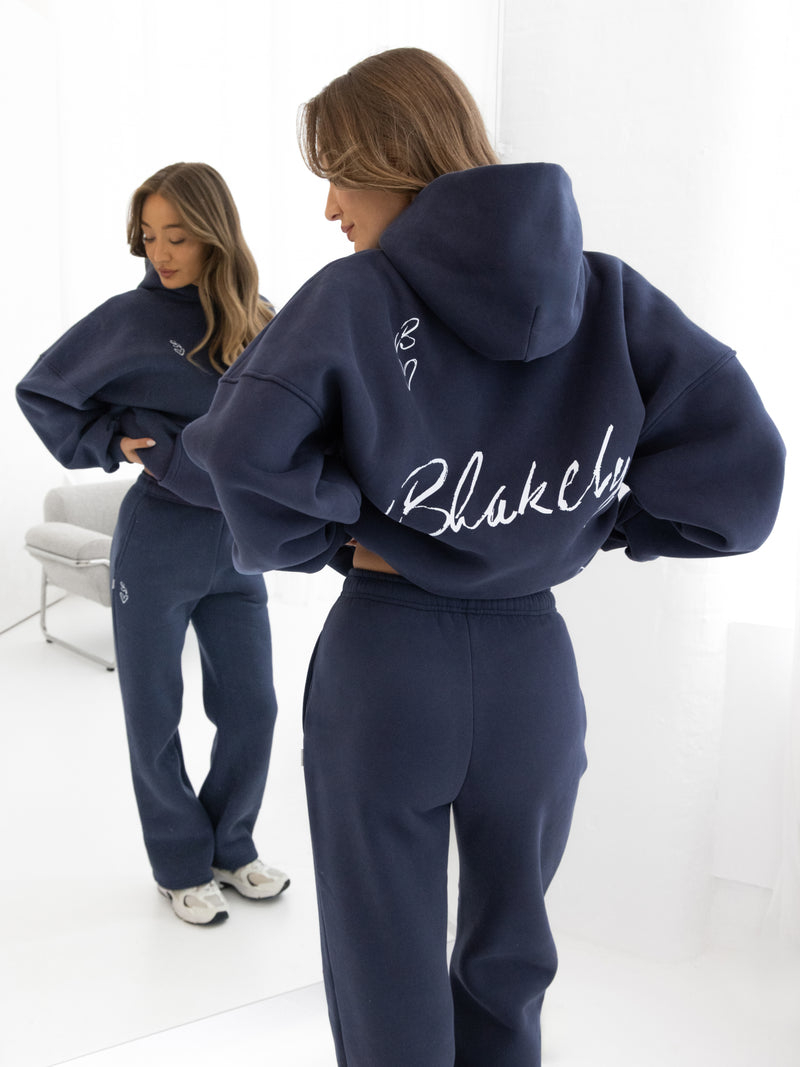 Esme Oversized Hoodie - True Navy