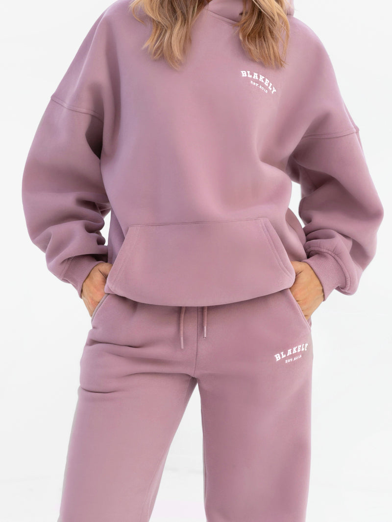 Heritage Oversized Hoodie - Dusty Pink