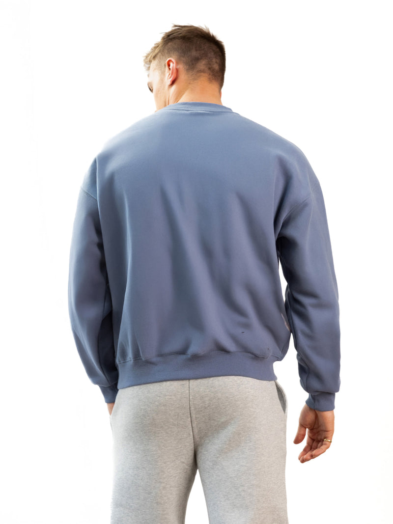 Brooklyn 610 Relaxed Sweater - Mid Blue