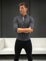 Savona Stripe Shirt - Black