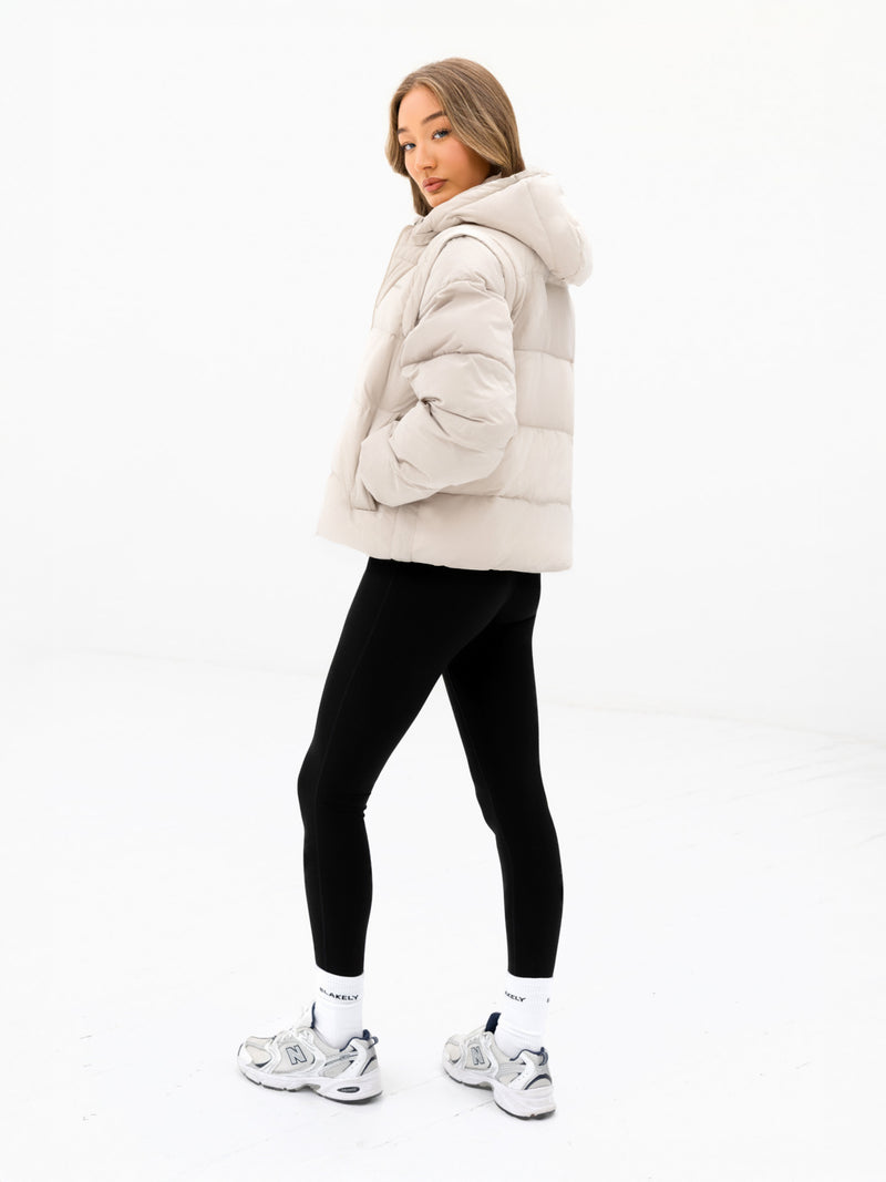 Multiway Puffer Coat 2 - Chalk