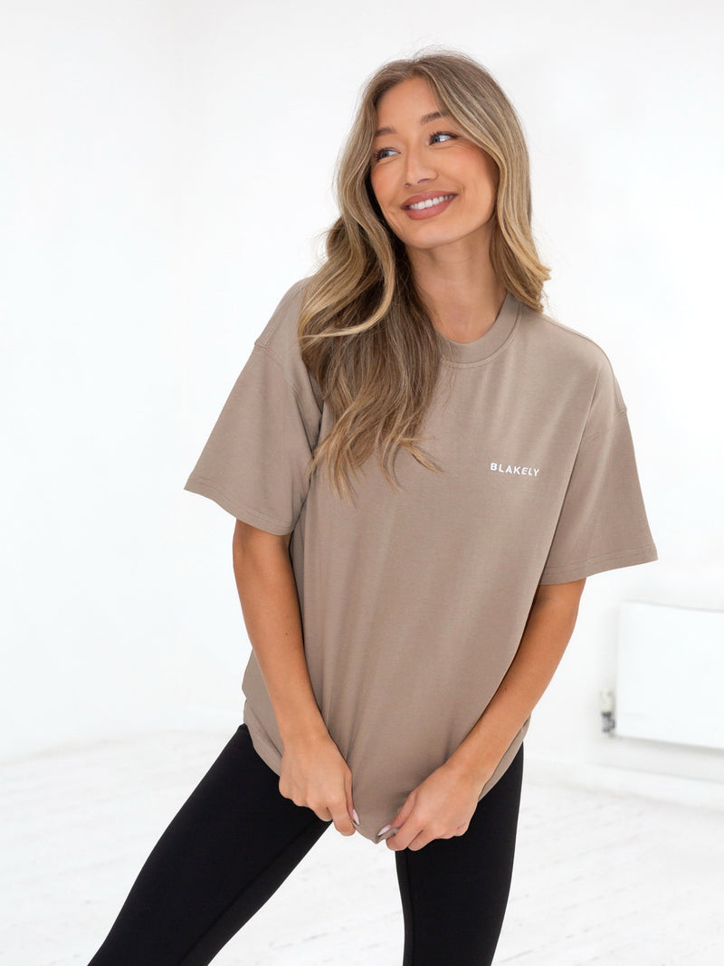 Series Oversized T-Shirt - Washed Khaki