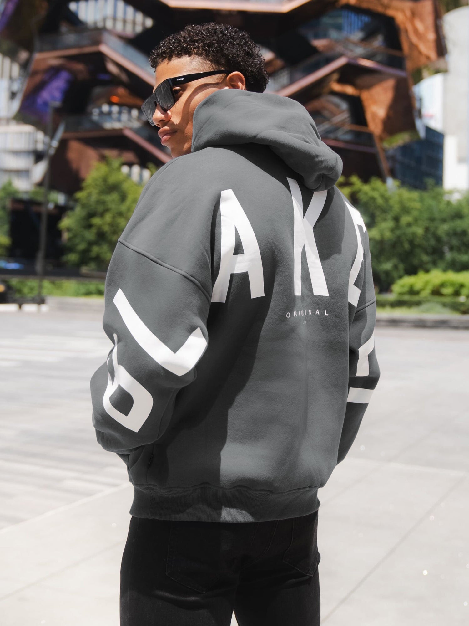Buy Blakely Safari Green Idris Oversized Hoodie | Free delivery on