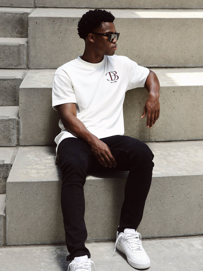 Initial Relaxed T-Shirt - Off White