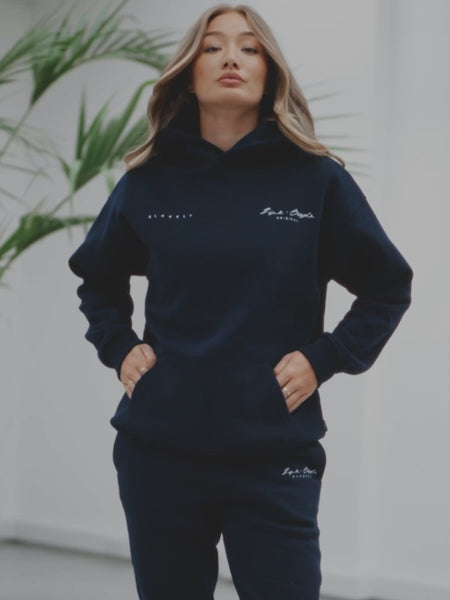 Buy Blakely Life & Style Navy Blue Oversized Hoodie – Blakely