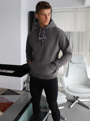 BLK Creation Oversized Hoodie - Charcoal