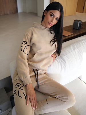 BLK Primary Oversized Hoodie - Tan