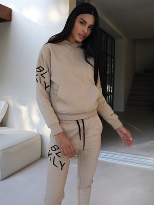 BLK Primary Oversized Hoodie - Tan