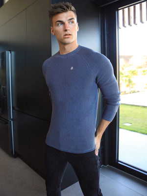 Olton Knit Jumper - Blue