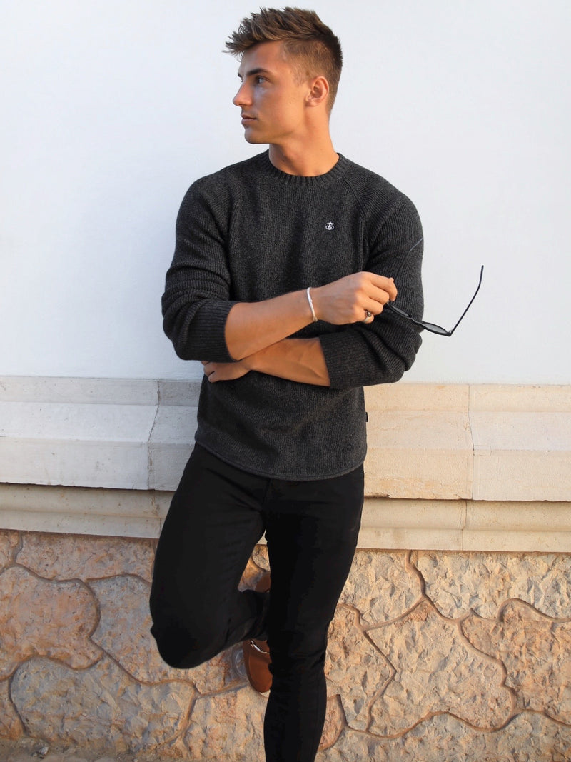 Olton Knit Sweater - Charcoal