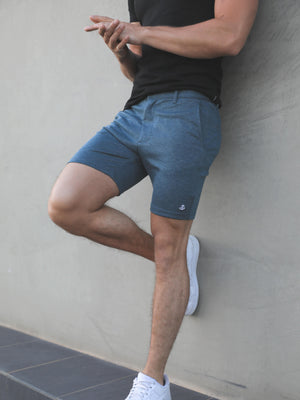 Sorrento Stretch Fit Shorts - Blue