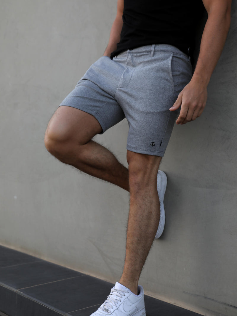 Sorrento Stretch Fit Shorts - Grey