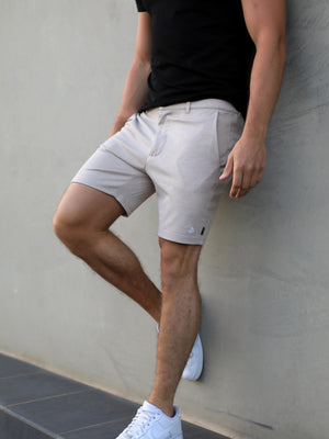 Sorrento Stretch Fit Shorts - Tan